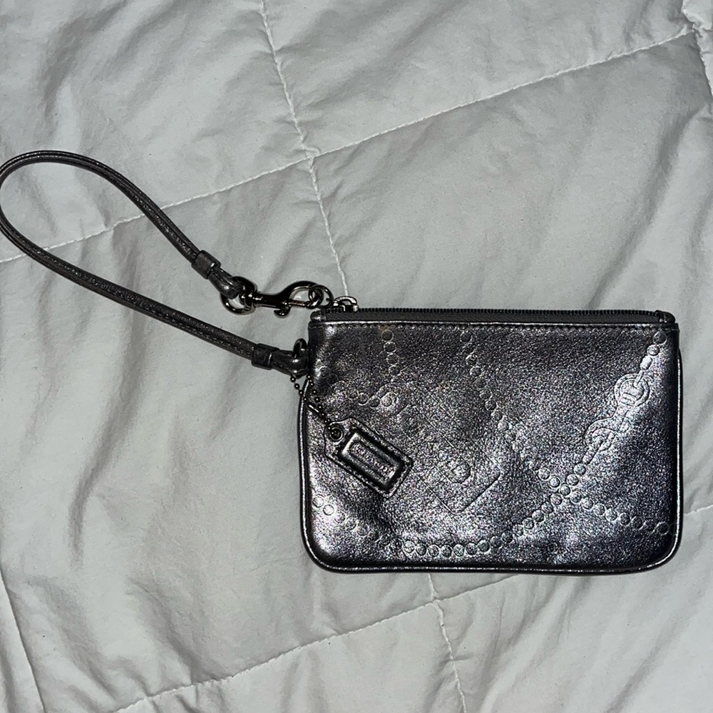 Silver Coach Purse